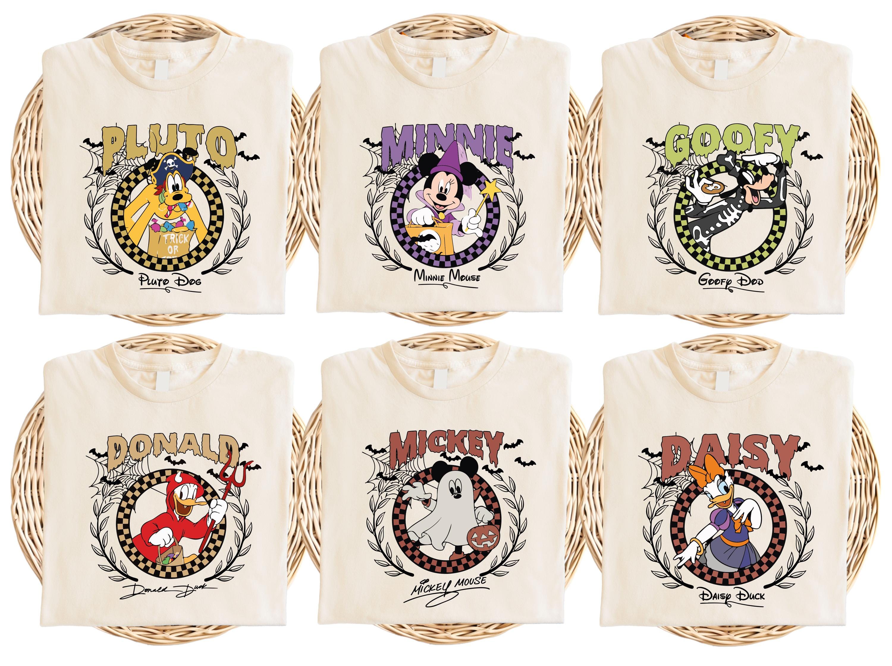 Mickey Friends Halloween Shirt, Disney Halloween Trip Shirt, Spooky Season Sweat, Trick or Treat Shirt, Disneyland Family Halloween Gift Tee