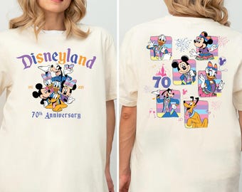 70-jähriges Jubiläum Shirt, Feier Reise T-Shirt, 1955-2026 Magisches T-Shirt, Mickey Land Jubiläum Reise Sweatshirt, Fan Geschenk Sweatshirt,
