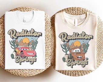 Kylarfjädrar-tröja, matchande bilar-t-shirt, Tow Mater-tröja, Lightening McQueen-tröja, Pixar Car-väckarklocka, Cars Trip-tröja
