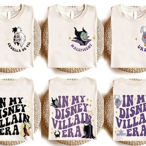 Disney In My  Villains Era Shirt, Bad Witches Villains T-shirt, Maleficent Evil Queen Ursula Cruella Tee, land Girls Trip Sweatshirt