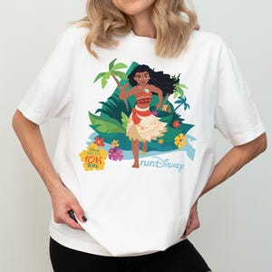 Princess Moana Half Marathon Weekend Shirt, Disney Moana 10K Miles Tee, WDW Marathon 2026 Shirt, Girl Runner Tee, Every Mile Is Magic Tee