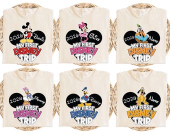 My First  Trip Shirt, Mickey Custom Shirt,  Couple Shirt, land Family Vacation Matching 2026 Shirt, world Tee