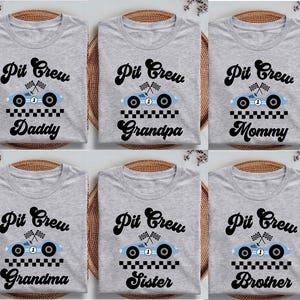 Fast One Pit Crew Birthday Shirt, Car Race Birthday T-shirt, Birthday Boy Tee, Family First Birthday Party Sweatshirt, Fast One 1st Birthday Crewneck