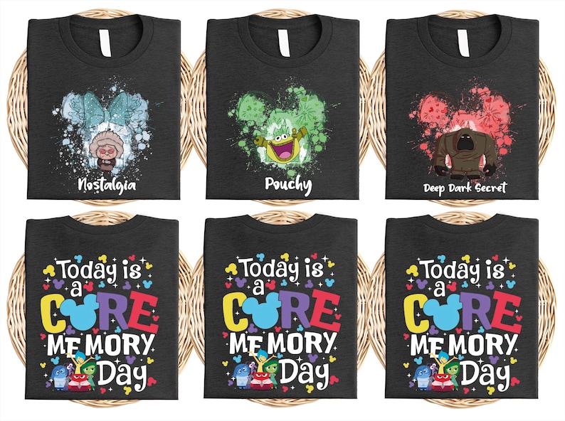 Disney Inside Out Shirt, Today Is A Core Memory Day T-Shirt, Pixar Inside Out Shirt, Disney Family Vacation 2025, Joy Sadness Anger Envy Tee