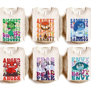 Inside Out 2 Shirt, Disney Pixar Shirt, Today Is A Core Memory Day, Joy Sadness Anger Envy Shame Anxiety, Disney Family Vacation 2025 Shirt