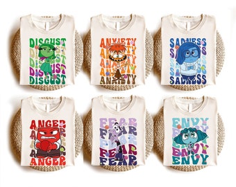 Inside Out 2 Shirt, Disney Pixar Shirt, Today Is A Core Memory Day, Joy Sadness Anger Envy Shame Anxiety, Disney Family Vacation 2025 Shirt