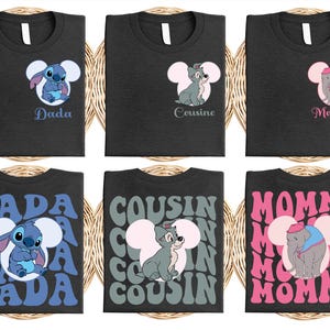 Disney Mickey & Friends Family Shirt, Custom Mama And Dada Matching T-Shirt, Family Vacation Tee, Disneyland Goofy Donald Sweatshirt