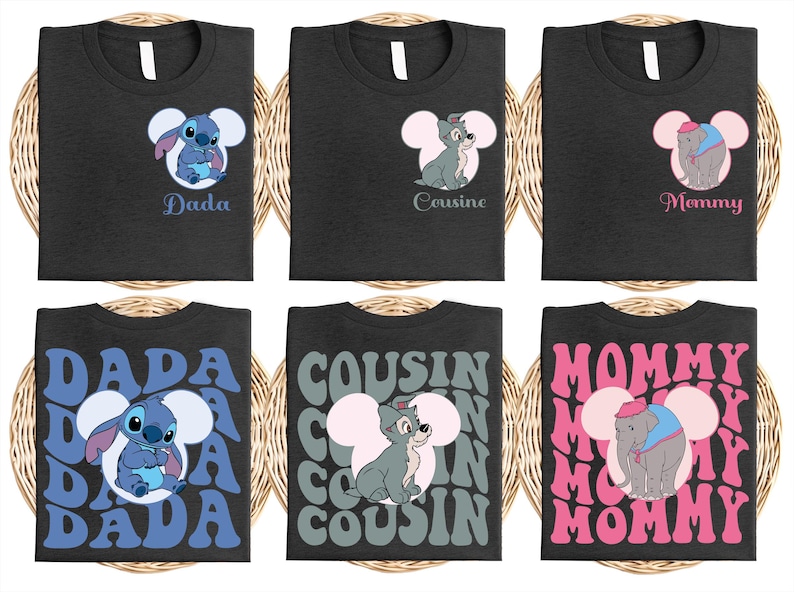 Disney Mickey & Friends Family Shirt, Custom Mama And Dada Matching T-Shirt, Family Vacation Tee, Disneyland Goofy Donald Sweatshirt