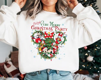 Disney Christmas Tee, Mickey's Very Merry Christmas Party Shirt