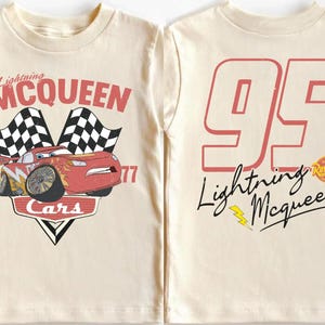 Lightning McQueen Cars Shirt, Disney Pixar T-Shirt, Piston Cup Champion Shirt, Disneyland Vacation Tee, Disney Car Race Tee, Cars Land Shirt