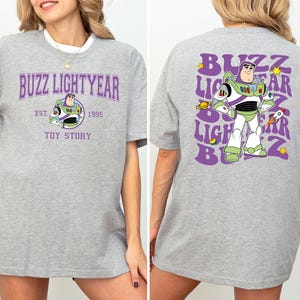 Pixar Buzz Lightyear Shirt, Space Ranger T-shirt, Cartoon Character Tee, Galaxy Vacation Sweatshirt, land To Infinity And Beyond Crewneck