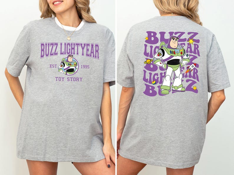 Pixar Buzz Lightyear Shirt, Space Ranger T-shirt, Cartoon Character Tee, Galaxy Vacation Sweatshirt, land To Infinity And Beyond Crewneck