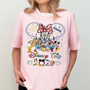 Disney Trip 2026 Shirt, Custom Mickey and Minnie T-Shirt, Disneyland Family Vacation Shirt, Walt Disney World 2026 Tee, Disney Castle Shirt