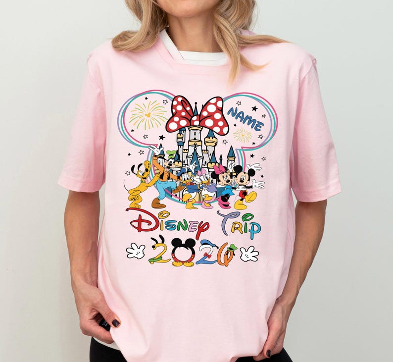 Disney Trip 2026 Shirt, Custom Mickey and Minnie T-Shirt, Disneyland Family Vacation Shirt, Walt Disney World 2026 Tee, Disney Castle Shirt