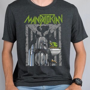 Mandalorian Baby Yoda Shirt, Disney Star Wars T-shirt, Retro Galaxy Tee, Vintage Space Warrior Sweatshirt, WDW Disneyland Vacation Crewneck