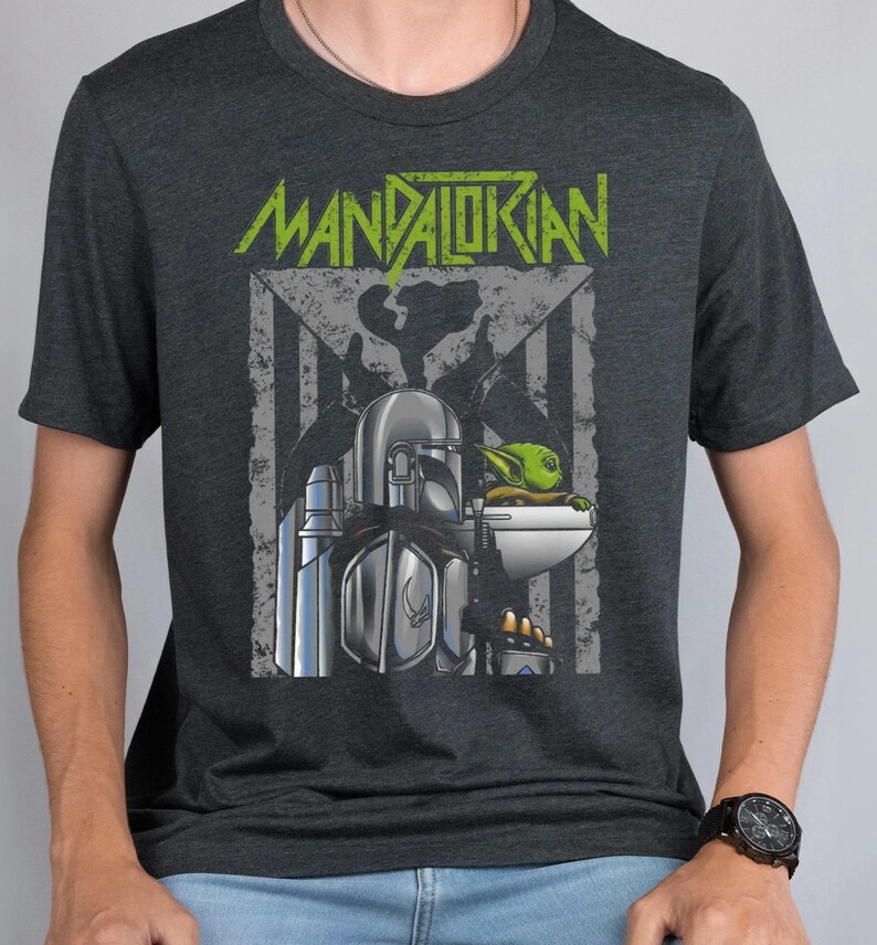 Mandalorian Baby Yoda Shirt, Disney Star Wars T-shirt, Retro Galaxy Tee, Vintage Space Warrior Sweatshirt, WDW Disneyland Vacation Crewneck