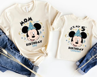 Custom Mickey Birthday Boy Shirt, Disney Toddler Birthday T-shirt, Disneyland Kids Birthday Tee, Disney 2026 Boys Birthday Trip Sweatshirt