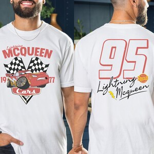 Lightning McQueen Cars Shirt, Disney Pixar T-Shirt, Piston Cup Champion Shirt, Disneyland Vacation Tee, Disney Car Race Tee, Cars Land Shirt