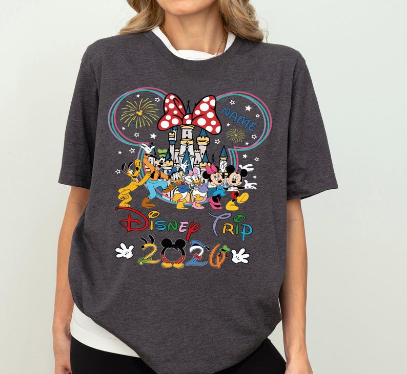 Disney Trip 2026 Shirt, Custom Mickey and Minnie T-Shirt, Disneyland Family Vacation Shirt, Walt Disney World 2026 Tee, Disney Castle Shirt
