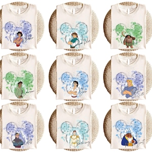 Camiseta de todos los personajes, camiseta de Mickey y sus amigos, camiseta, camiseta, camiseta de princesa, camiseta a juego para toda la familia. imagen 6