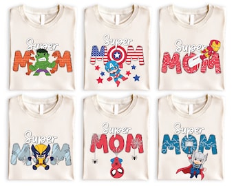 Super Mom Shirt,  Mama Shirt, Superhero Matching Mommy Shirt,  Momma Shirt, Mother's Day Shirt, New Mama Shirt