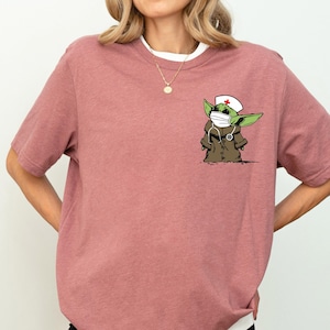 Nurse Shirt, Grogu Nurse T-shirt, Fan Nurse Tee, This is the Way Sweatshirt, Galaxy's Edge Crewneck, Hospital Staff Hoodie, Nurse Gift Women