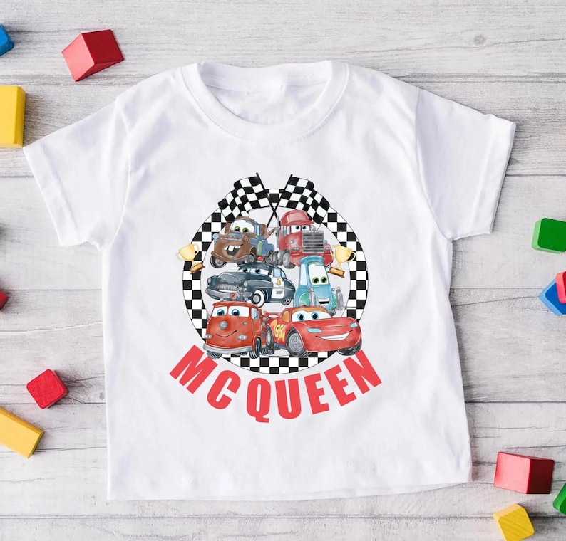 Toddler Lightening McQueen Shirt, Kids Race Car Birthday T-shirt, Tow Mater Tee, Kids Cars Sweatshirt, land Family Vacation Crewneck