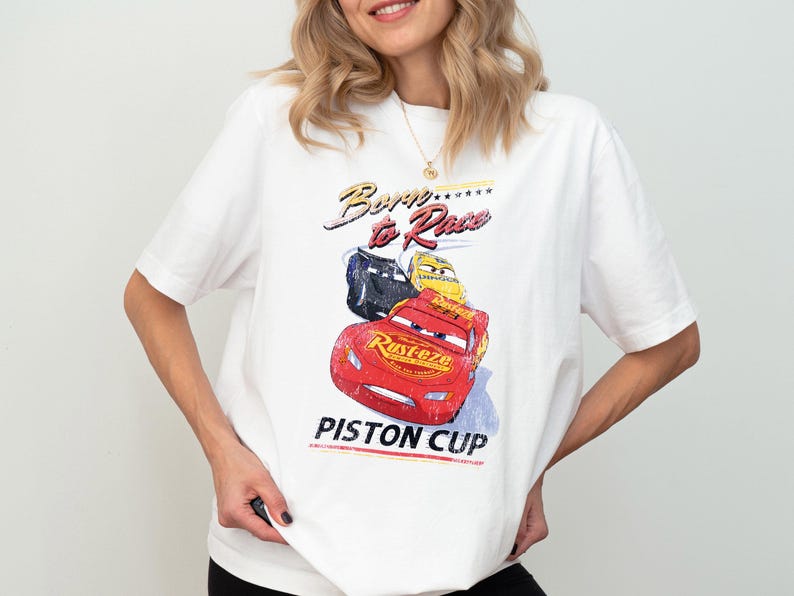 Pixar Cars Shirt, Born to Race Piston Cup T-shirt, Lightning McQueen Tee, Rusteze Cars Sweatshirt, Cars Land Crewneck, Radiator Springs Hoodie