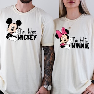 Disney Mickey and Minnie Shirt, His Minnie Her Mickey Matching Shirt, Disneyland Couples Shirt, Family Vacation Shirt, Wife Husband Shirt