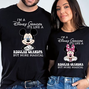 Disney Grandma Shirt, Disney Grandpa Shirt, Mickey Minnie Shirt, Magical Grandma Grandpa Shirt, Disney Family Vacation Shirt