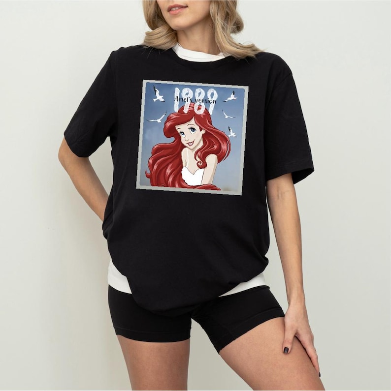Disney 1989 Ariel Version Shirt, Princess Tour Shirt, Little Mermaid Shirt, Disneyland Girls Trip Tee, Retro WDW Disney Princess Shirt