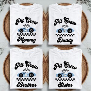 Fast One Pit Crew Birthday Shirt, Car Race Birthday T-shirt, Birthday Boy Tee, Family First Birthday Party Sweatshirt, Fast One 1st Birthday Crewneck