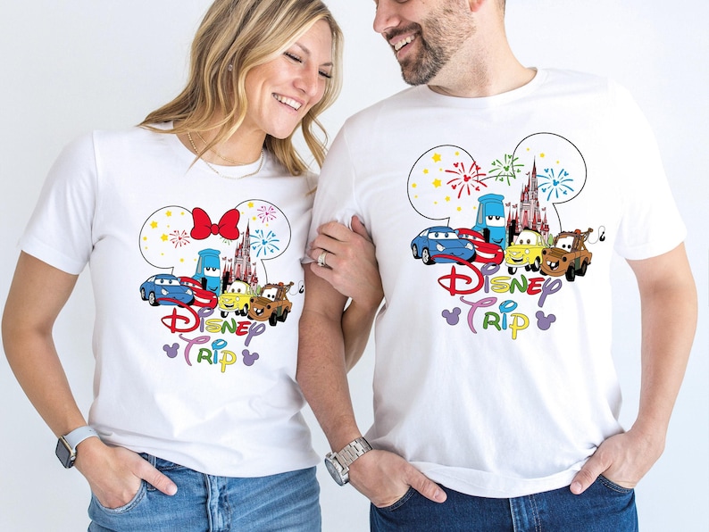 Disney Cars Trip Shirt, Mickey Head Lightening McQueen T-shirt, Family Matching Sweatshirt, Cars Pixar Crewneck, Family Holiday Hoodie