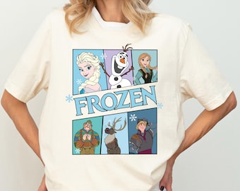 Frozen Elsa Anna Shirt, Disney Olaf Kristoff Sven Shirt, Disneyland Princess Graphic Tee, Magical Winter Shirt, Frozen Family Matching Shirt