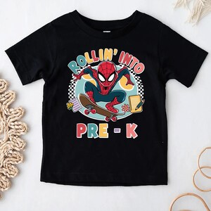 Rollin Into Pre-K School Shirt, Disney Marvel Spiderman School Shirt, First Day Of School Shirt, Back to School Shirt, School Kids Shirt