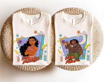 Disney Prinzessin Moana & Maui Shirt, Happy Valentine Days T-Shirt, Magic Kingdom Shirt, Disneyland Paar Passender Pullover, BTW His Her Shirt