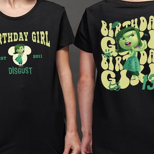 Disney Inside Out Disgust Shirt, Custom Birthday Girl Shirt, Disneyland Birthday Toddler Tee, Pixar Family Vacation Shirt