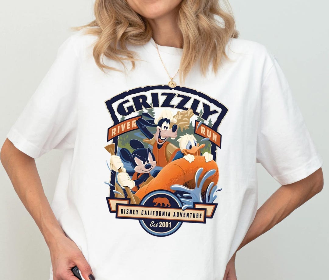 Grizzly River Run Adventure Shirt,california Trip Tee, Mickey