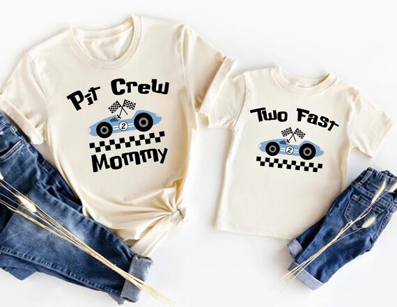 Two Fast Pit Crew Birthday Shirt, Car Race Birthday Shirt, Two Fast 2nd Birthday Shirt, Birthday Boy Shirt, Family First Birthday Party Tee