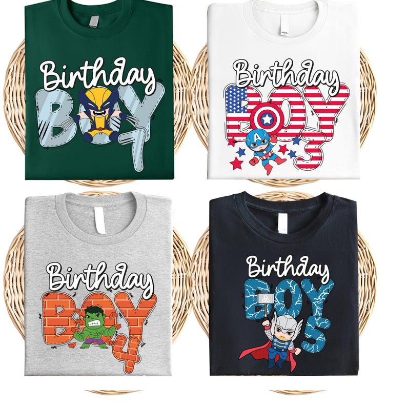 Avengers Birthday Boy Shirt, Custom Disney Superhero T-Shirt, Marvel Themed Birthday Tee, Spider Man Hulk Thor Captain America Sweatshirt
