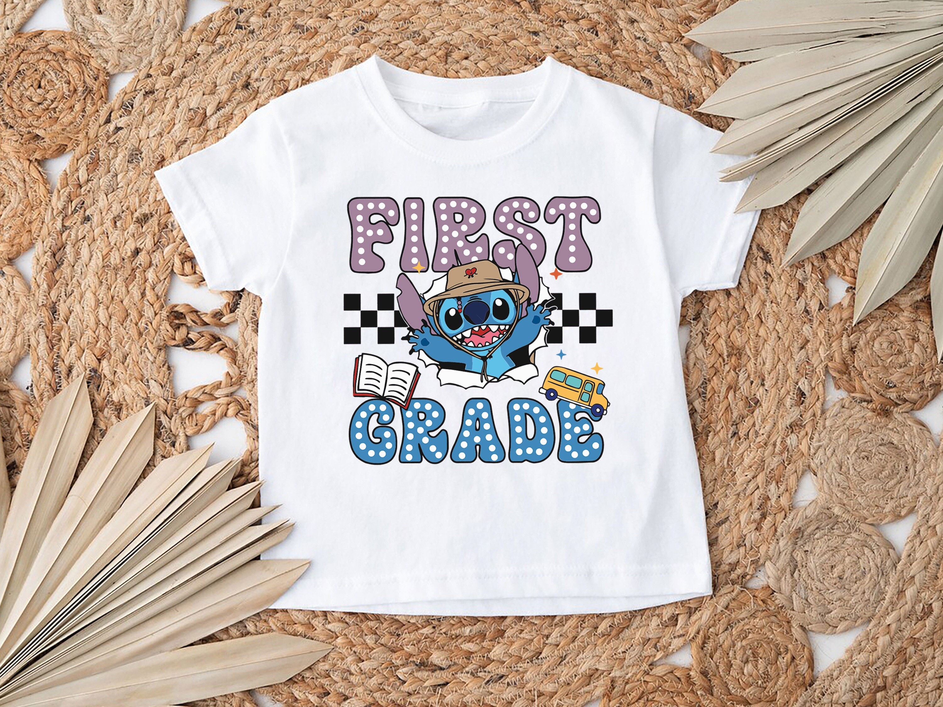 INCISION Tシャツ XL pre-GRADE First Grade Shirt, Disney Stitch 1st Grade Shirt, Back to School