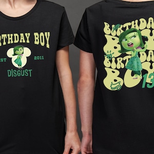 Disney Inside Out Disgust Shirt, Custom Birthday Boy Shirt, Disneyland Birthday Toddler Tee, Pixar Family Vacation Shirt