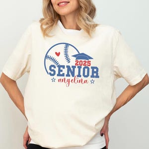 Proud Senior 2025 Shirt, Baseball Graduation Shirts, Grad Family Matching Shirt, Funny College T-Shirt, Trendy Senior Shirt, Senior Gift Tee