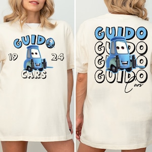 Disney Guido Cars Shirt, Guido Piston Cup Champion Shirt, Guido Cars Shirt, Disneyland Vacation Tee, Disney Cars, Disney Car Race T-Shirt