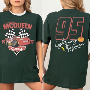 Lightning McQueen Cars Shirt, Pixar McQueen 95 T-shirt, Piston Cup Champion Tee, Retro Cars Land Sweatshirt, land Boys Vacation Crewneck