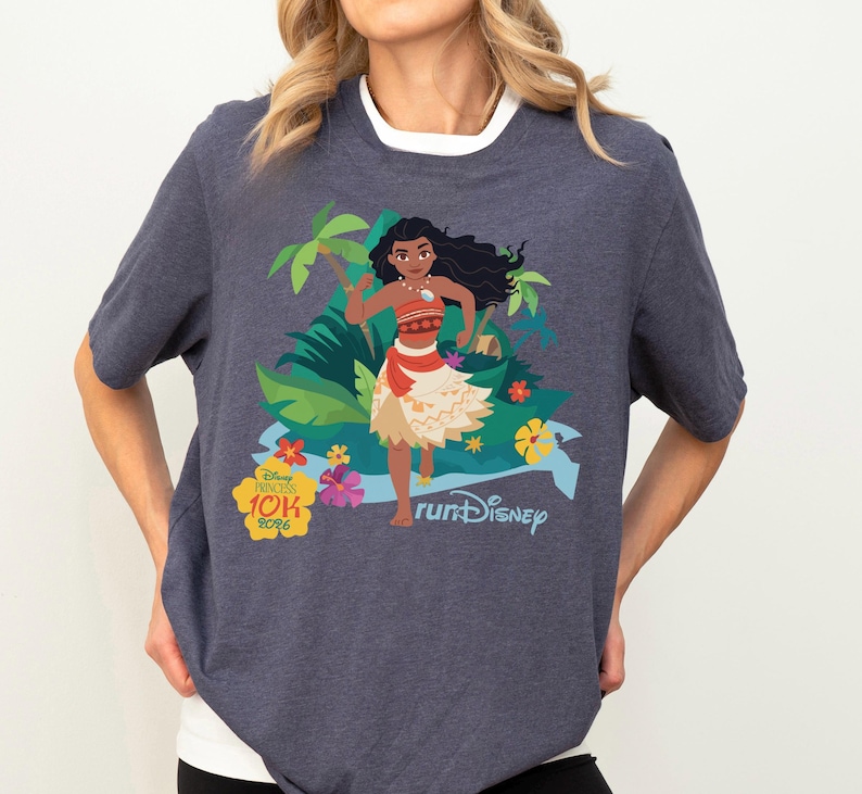 Princess Moana Half Marathon Weekend Shirt, Disney Moana 10K Miles Tee, WDW Marathon 2026 Shirt, Girl Runner Tee, Every Mile Is Magic Tee