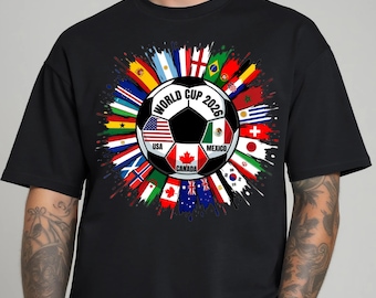2026 Soccer Cup Shirt, Soccer World Tournament T-shirt, International Game Day Tees, Usa Canada Mexico Football Sweatshirt, Sport Fan Gift