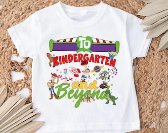 Kindergarten and Beyond Shirt, Custom Grade T-shirt, To 1st Grade and Beyond Tee,Pixar School Sweatshirt, Grade Level Crewneck, Student Gift