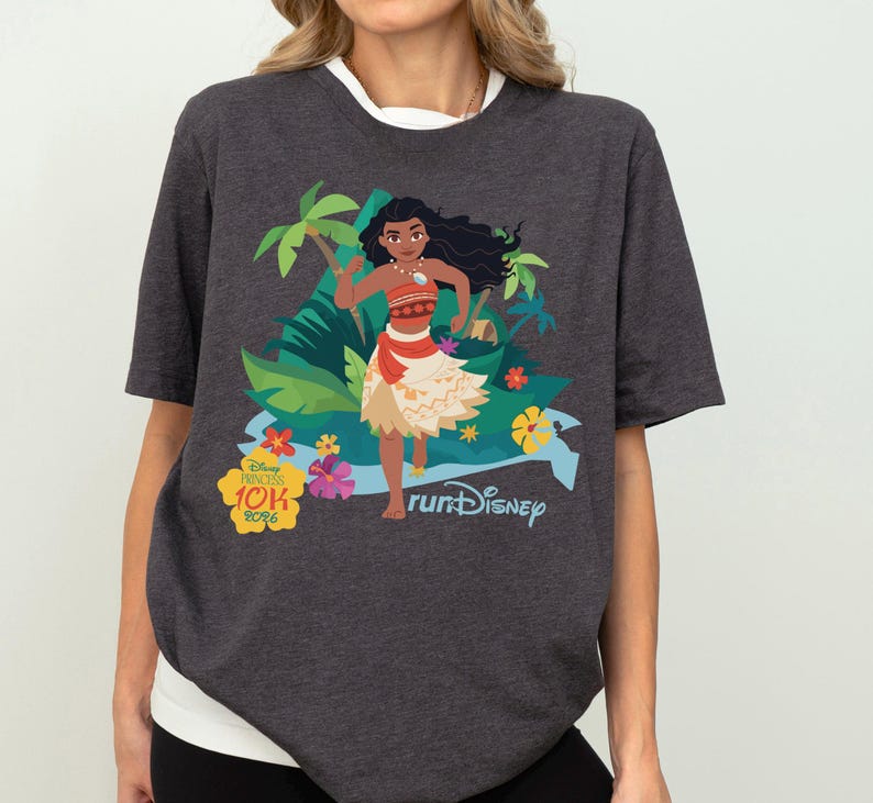 Princess Moana Half Marathon Weekend Shirt, Disney Moana 10K Miles Tee, WDW Marathon 2026 Shirt, Girl Runner Tee, Every Mile Is Magic Tee