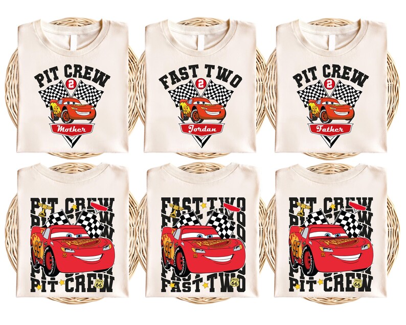 Pit Crew Birthday Shirt, Two Fast Race Car Birthday Boy Shirt